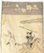 Panel de Kesi Kosu bordado en seda chino del siglo XIX con guerreros, Imagen 11