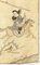 Panel de Kesi Kosu bordado en seda chino del siglo XIX con guerreros, Imagen 9