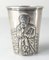 19th Century German Hanau Silver Shot Glass with Religious Figure and English Hallmarks 8