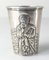 Shot Glass Hanau en Argent avec Personnage Religieux et Poinçons Anglais, 19ème Siècle, Allemagne 8