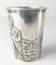 19th Century German Hanau Silver Shot Glass with Religious Figure and English Hallmarks 4