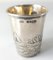 19th Century German Hanau Silver Shot Glass with Religious Figure and English Hallmarks 6