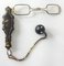 Antique Victorian Fine Lorgnette Glasses with Gold Inlay and Enamel Watch Fob 7