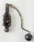 Antique Victorian Fine Lorgnette Glasses with Gold Inlay and Enamel Watch Fob, Image 4