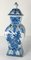 Antique Chinese Chinoiserie Blue and White Garniture Vase 13