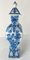 Antique Chinese Chinoiserie Blue and White Garniture Vase 3
