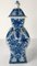 Antique Chinese Chinoiserie Blue and White Garniture Vase 4