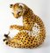 Antike italienische Gepardenfigur aus Keramik von Scully & Scully 2