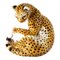 Antike italienische Gepardenfigur aus Keramik von Scully & Scully 1