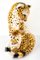 Figura de guepardo italiana antigua de cerámica de Scully & Scully, Imagen 3