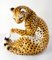 Antike italienische Gepardenfigur aus Keramik von Scully & Scully 12