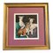 Whippet Dogs Portrait, anni '80, acquerello, con cornice, Immagine 1