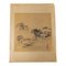Chinesischer oder japanischer Künstler, Landschaft, 1800er, Aquarell auf Papier 1