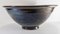 Large Mid-Century Modern Italian Black Glazed Bowl 3