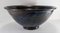 Large Mid-Century Modern Italian Black Glazed Bowl 4