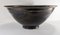 Large Mid-Century Modern Italian Black Glazed Bowl 2