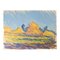Artista americano, Covoni di fieno fauvisti, XX secolo, Acquarello su carta, Immagine 1
