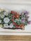 Mid-Century Chinoiserie Porcelain Wall Plaque with Chrysanthemum Flowers 6