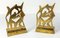 20. Jh. Vergoldete Bronze Buchstützen mit Boxer Boxen im Stil der Wiener Werkstätte, 2er Set 9