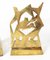 20. Jh. Vergoldete Bronze Buchstützen mit Boxer Boxen im Stil der Wiener Werkstätte, 2er Set 6