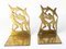 20th Century Gilt Bronze Bookends with Boxers Boxing in the style of Wiener Werkstätte, Set of 2, Image 4