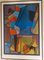 Mihail Chemiakin, Composizione cubista, XX secolo, Litografia su carta, Incorniciato, Immagine 3