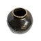 Vintage Black Village Ceramic Pot 3