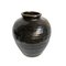 Vintage Black Village Ceramic Pot 7