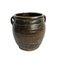 Vintage Brown Village Ceramic Pot, Image 7