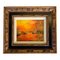 Sunset Seascape with Sailboat, 1960s, Painting, Framed 1