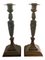 Neoclassical Style Bronze Candlesticks with Lion Heads, Set of 2 1