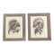 Untitled, 1980s, Charcoal on Paper, Framed, Set of 2 1