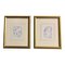 Wayne Cunningham, Untitled, 1980s, Ink Artworks on Paper, Set of 2, Image 1