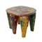 Vintage Painted Nupe Stool 4