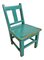 Vintage Turquoise Blue Children's Chair 1