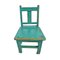 Vintage Turquoise Blue Children's Chair 3
