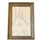 Estudio de desnudo masculino, siglo XX, Carbón sobre papel, enmarcado, Imagen 1