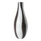 Mid-Century Modern Brown and White Striped Modernist Vase, Image 1