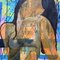 After Modigliani, Abstrakter weiblicher Akt, 1990er, Farbe auf Papier 2