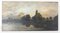 Paysage d'Hiver et Paysage de Lac, années 1800, Peinture Recto-Verso sur Panneau 8