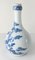 Jarrón botella Arita japonés Edo en azul y blanco, siglo XVIII, Imagen 5