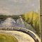 Paesaggio fluviale, anni '90, Dipinto su tela, Immagine 3