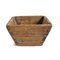 Caja medidora china vintage de madera para arroz, Imagen 2