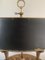 Mid 20th Century Brass Horn Bouillotte Lamp with Black Tole Shade, Image 11