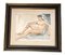 Desnudo de mujer, años 60, acuarela sobre papel, enmarcado, Imagen 1