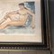 Desnudo de mujer, años 60, acuarela sobre papel, enmarcado, Imagen 3