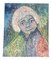 Retrato femenino impresionista, años 70, pintura sobre lienzo, Imagen 1