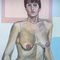 Desnudo femenino, años 70, pintura sobre lienzo, Imagen 2