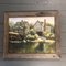 Boathouse Landscape, 1970s, Painting on Canvas, Framed 6