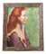 Retrato femenino, años 70, pintura sobre lienzo, enmarcado, Imagen 1